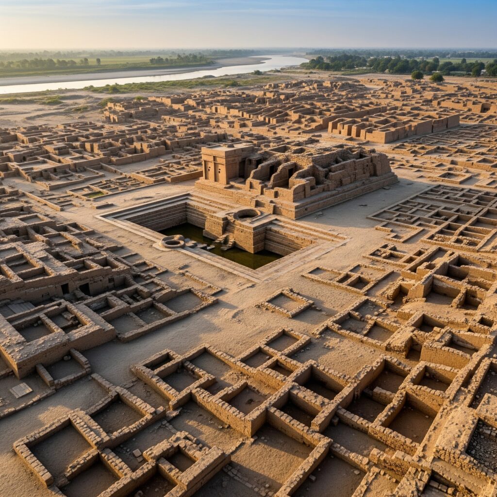 Standardized Harappan Bricks 1:2:4 ratio